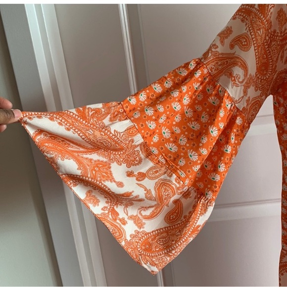 EUC Floral Bohemian Maxi Dress - Picture 4 of 6